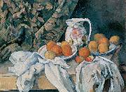 Paul Cezanne Still Life with a Curtain oil painting